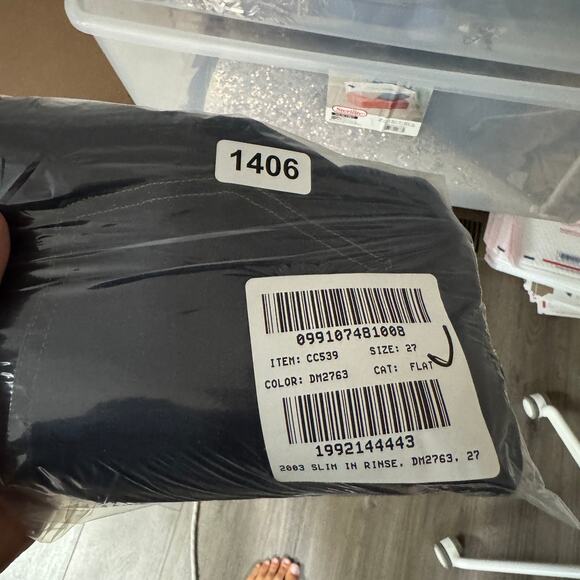 J.Crew 2003 Slim Jean Womens 27 Blue/Rinse Mid-Rise Super Stretch Zip Fly CC539 - Picture 8 of 8